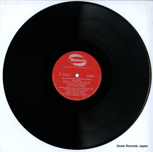 BARYLLI QUARTET, THE beethoven; septet in e flat major, op.20 MZ5037