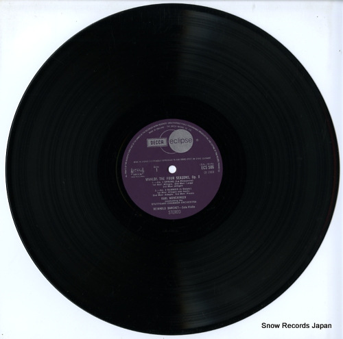MUNCHINGER, KARL vivaldi; the four seasons ECS506