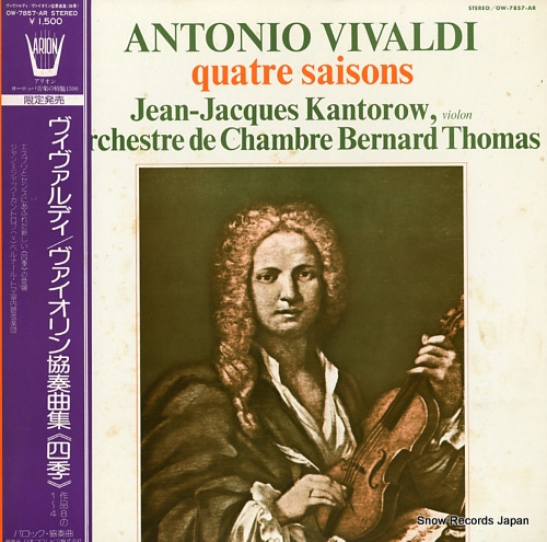 KANTOROW, JEAN-JACQUES vivaldi; quatre saisons OW-7857-AR