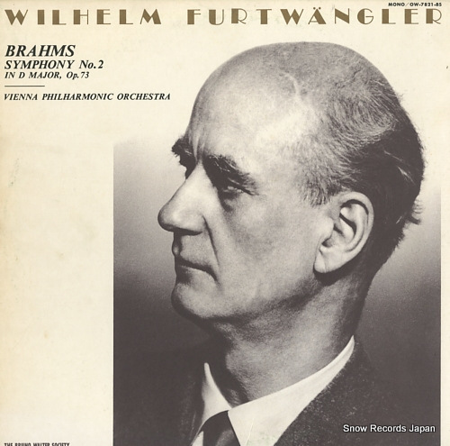 FURTWANGLER, WILHELM brahms; symphony no.2 in d major, op.73 OW-7821-BS
