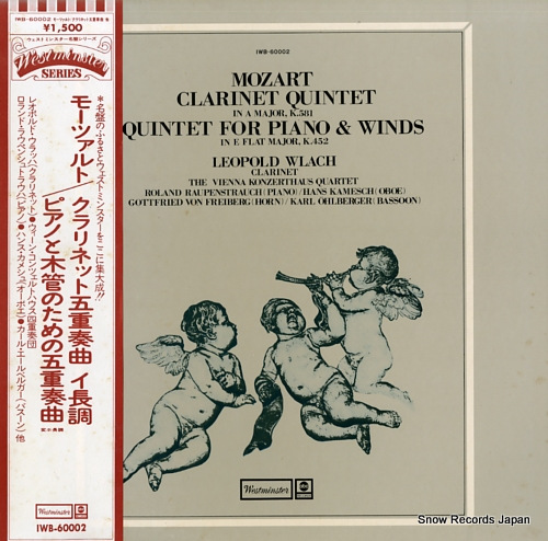 WLACH, LEOPOLD mozart; clarinet quintet in a major, k.581 IWB-60002