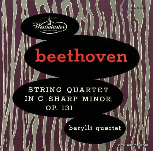 BARYLLI QUARTET beethoven; string quartet in c sharp minor, op.131 G-10538
