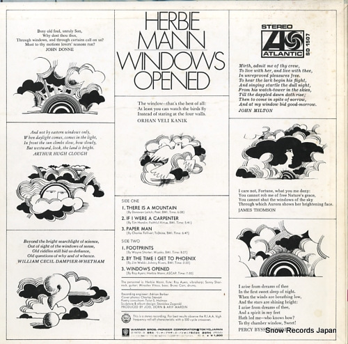 MANN, HERBIE windows opened P-6072A