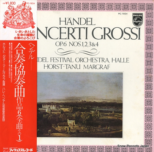 MARGRAF, HORST-TANU handel; concerti grossi, op.6 PC-1824 - front cover