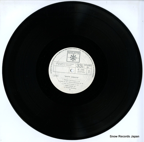 HANDY, JOHN john handy iii / quote, unquote RF-7006