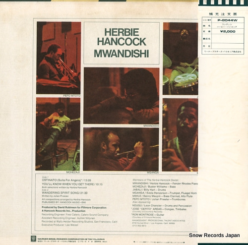 HANCOCK, HERBIE mwandishi P-8044W