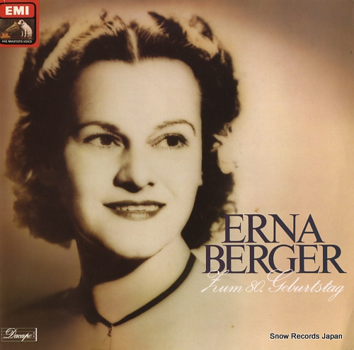 BERGER, ERNA zum 80. gebertstag 1C137-46104/05M - front cover