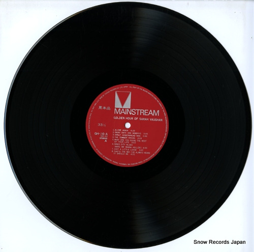 VAUGHAN, SARAH golden hour of sarah vaughan GH-16-A