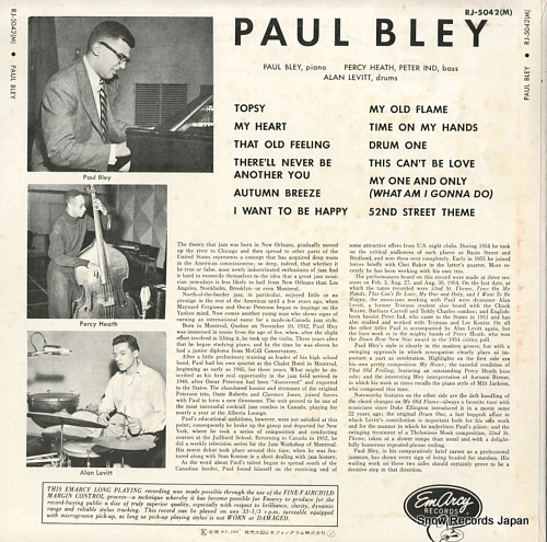 BLEY, PAUL paul bley RJ-5042(M)