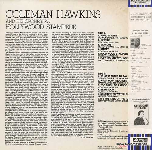 HAWKINS, COLEMAN hollywood stampede ECJ-50071