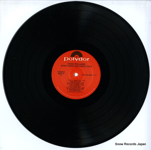 WILLIAMS, HANK rare takes & radio cuts 823695-1Y1