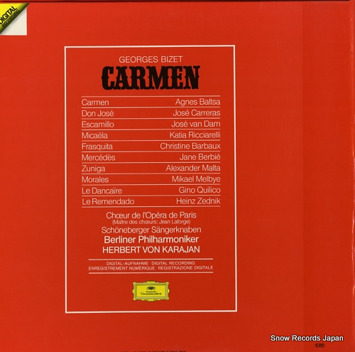 KARAJAN, HERBERT VON bizet; carmen 2741025