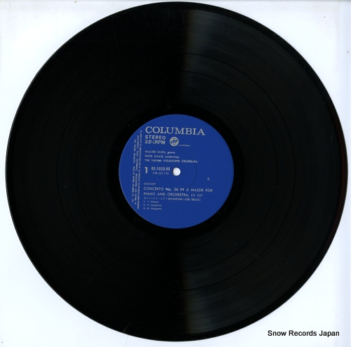 KLIEN, WALTER mozart; piano concerto no.26 