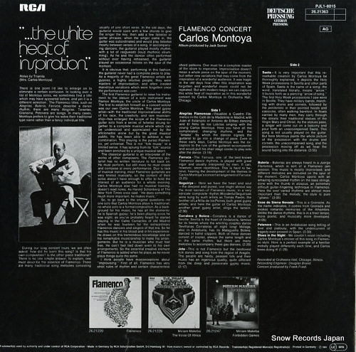 MONTOYA, CARLOS flamenco concert PJL1-8015