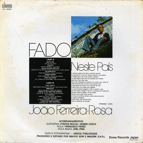 FERREIRA-ROSA, JOAO fado IM-30082