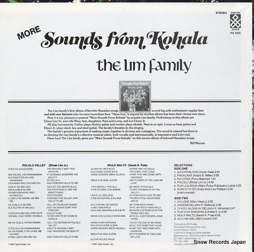 LIM FAMILY, THE more sounds from kohala PS4915