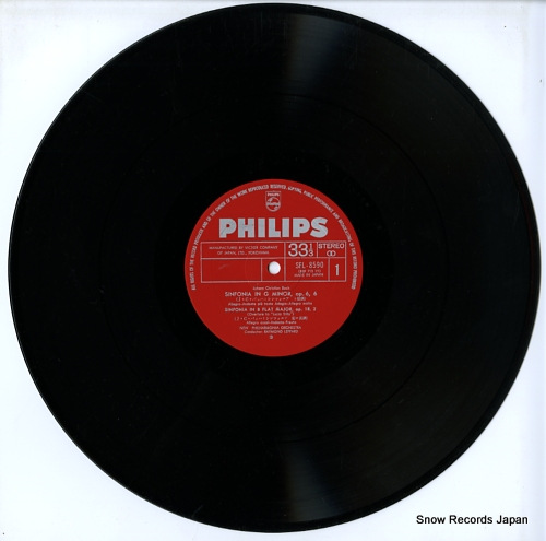 LEPPARD, RAYMOND bach; 4 sinfonias SFL-8590