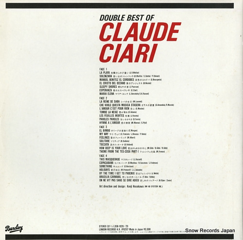CIARI, CLAUDE double best of claude ciari L35B-1028