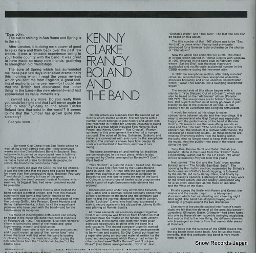 CLARKE, KENNY - FRANCY BOLAND BIG BAND rue chaptal YS-2516-MP