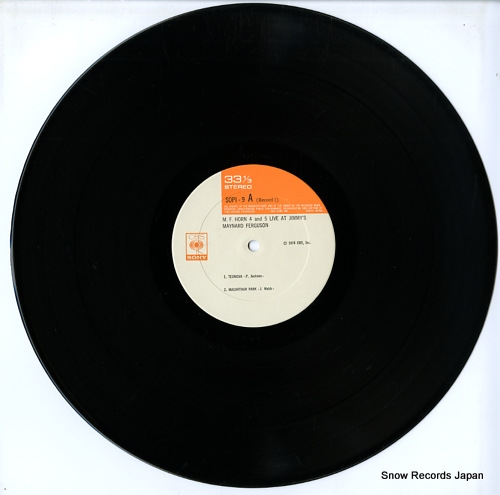 FERGUSON, MAYNARD m.f. horn 4 and 5 / live at jimmy's SOPI9-10
