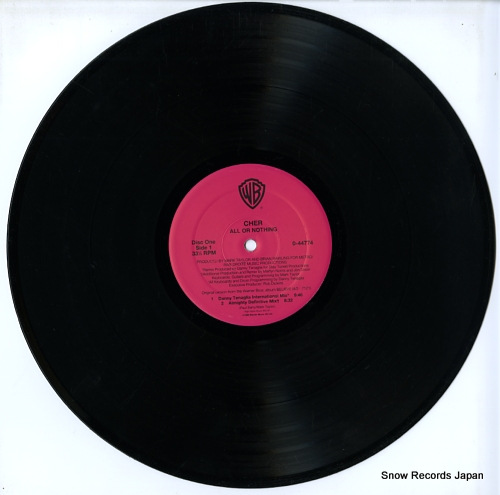 CHER all or nothing / dov'e l'amore 944774-0
