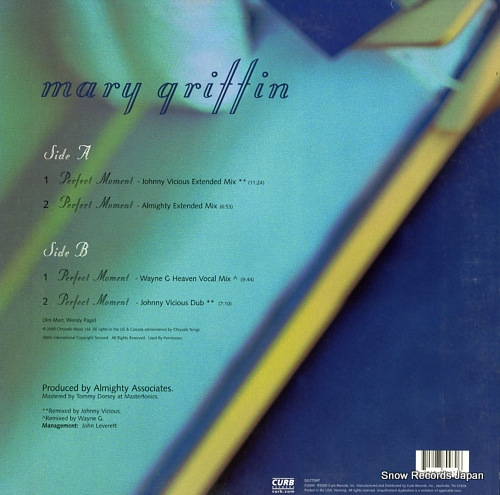 GRIFFIN, MARY perfect moment DO-77097 - back cover