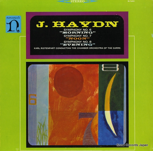 RISTENPART, KARL haydn; symphony no.6 