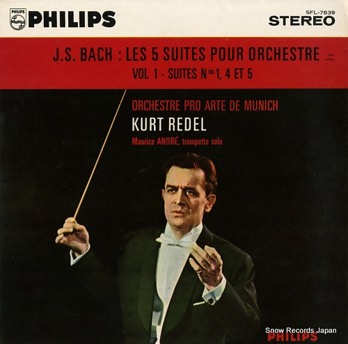 REDEL, KURT bach; les 5 suites pour orchestre / vol.1-suites nos1, 4 et 5 SFL-7639