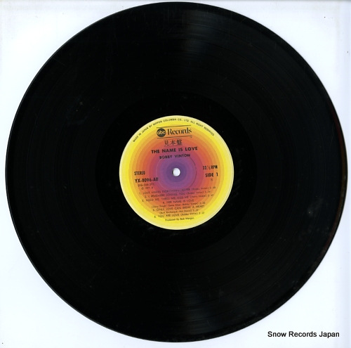 VINTON, BOBBY the name is love YX-8096-AB