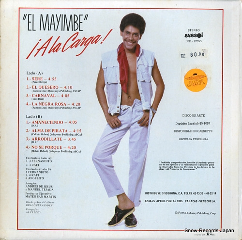 VILLALONA, FERNANDITO el mayimbe !a la carga! LPE-17053 - back cover