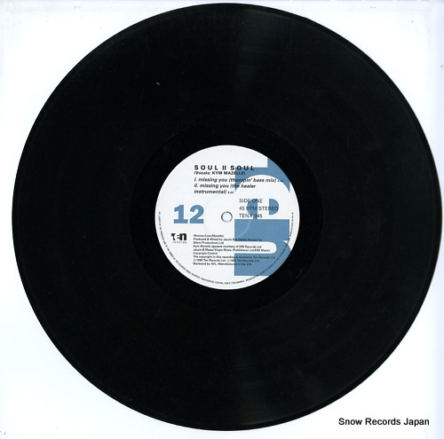 SOUL II SOUL missing you TENX345/613744
