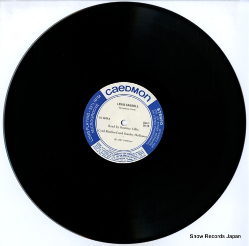 CARROLL, LEWIS, AND EDWARD LEAR nonsense verse of carroll and lear TC1078 - disc