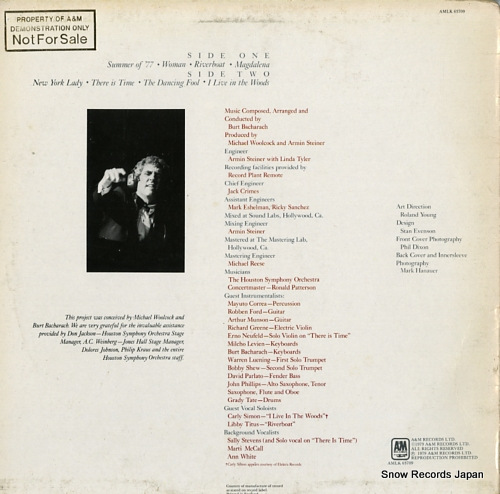 BACHARACH, BURT woman AMLK63709