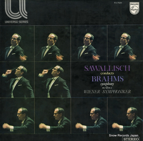 SAWALLISCH, WOLFGANG brahms; symphony no.1 & no.2 FU-7520 - front cover