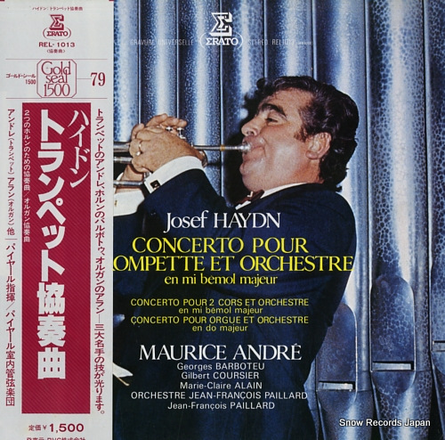 ANDRE, MAURICE josef haydn; concerto pour trompette et orchestre REL1013 - front cover