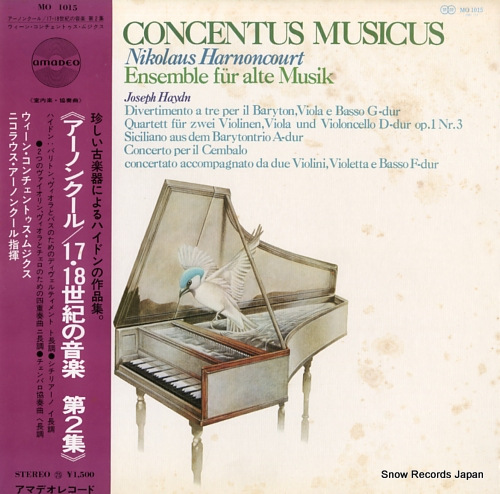 HARNONCOURT, NIKOLAUS concentus musicus MO1015