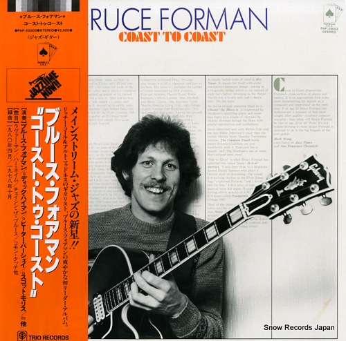 FORMAN, BRUCE coast to coast PAP-25003