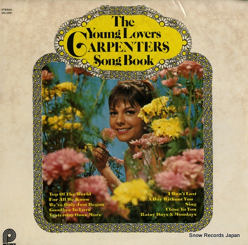 YOUNG LOVERS, THE carpenters song book SPC-3378
