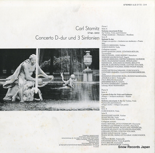 COLLEGIUM AUREUM stamitz; concerto d-dur ULS-3172-3-H - back cover