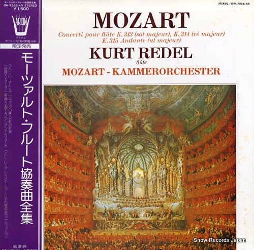 REDEL, KURT mozart; concerti pour flute k.313 (sol majeur) OW-7858-AR