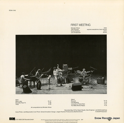 VITOUS, MIROSLAV first meeting ECM-1-1145