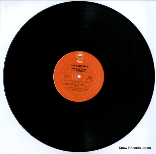 LOGGINS, DAVE one way ticket to paradise PE34713