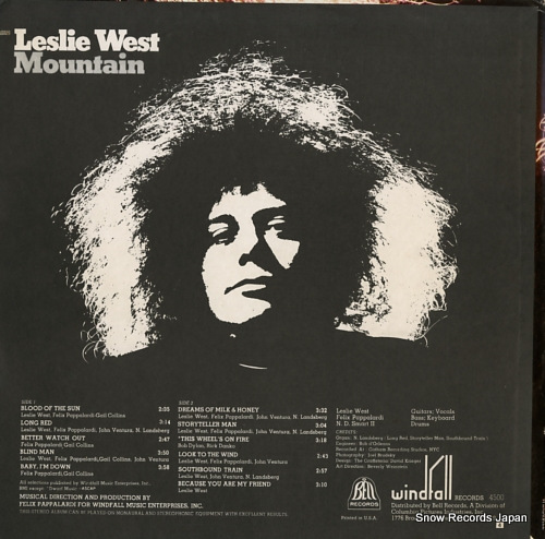 WEST, LESLIE mountain WINDFALL4500