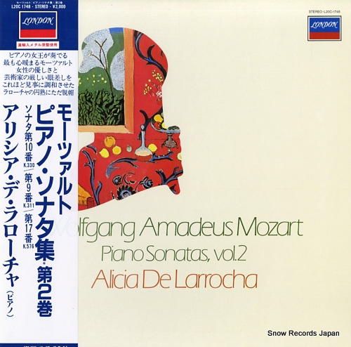 DE LARROCHA, ALICIA mozart; piano sonatas, vol.2 L20C-1748