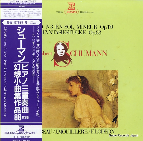 HUBEAU/MOUILLERE/LODEON schumann; trio no3 en sol mineur op.110 REL-8326