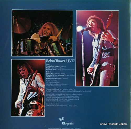 TROWER, ROBIN live! CHR1089 - back cover