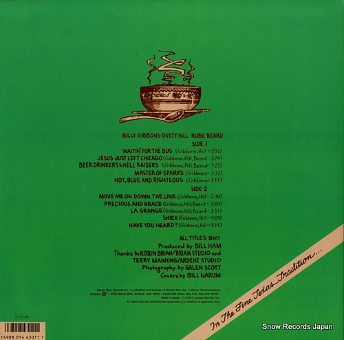 ZZ TOP tres hombres P-13397