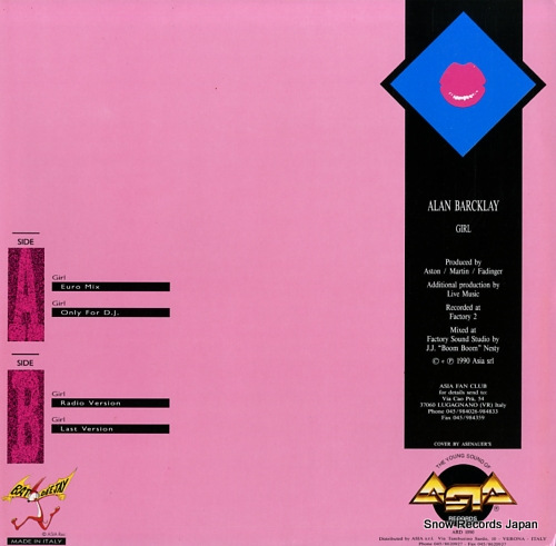 BARCKLAY, ALAN girl ARD1090 - back cover