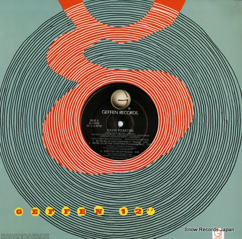 PEASTON, DAVID we're all in this together 0-21420 - back cover
