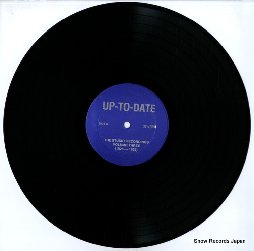 UP-TO-DATE the studio recordings volume three (1926-1952) U.T.D.2004 - disc